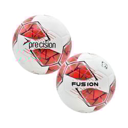 Precision Fusion FIFA Basic Training Ball - 5, White/Red/Grey/Black
