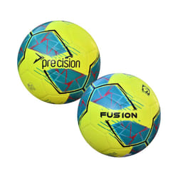 Precision Fusion FIFA Basic Training Ball - 5, Fluorescent Yellow/Teal/Cyan/Red