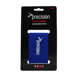 Precision Logo Shin Guard Stays - One Size, Royal Blue