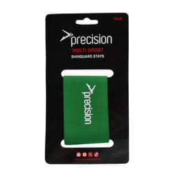Precision Logo Shin Guard Stays - One Size, Green