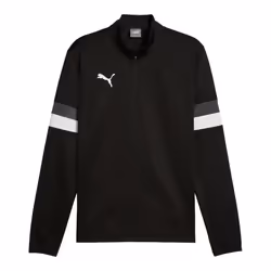 Puma Mens TeamRISE Quarter Zip Top - S, Black