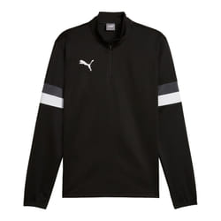 Puma Mens TeamRISE Quarter Zip Top - S, Black