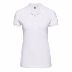 Russell Womens/Ladies PiquÃ© Stretch Polo Shirt - XS, White