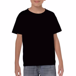 Gildan Childrens/Kids Softstyle Plain T-Shirt - 7-8 Years, Black