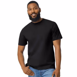 Gildan Mens Cotton Lightweight T-Shirt - M, Black