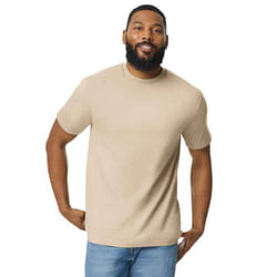Gildan Mens Cotton Lightweight T-Shirt - 3XL, Sand