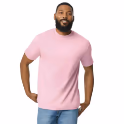 Gildan Mens Cotton Lightweight T-Shirt - S, Light Pink
