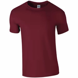 Gildan Mens Soft Style Ringspun T Shirt - XXL, Maroon