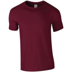 Gildan Mens Soft Style Ringspun T Shirt - XXL, Maroon