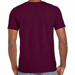 Gildan Mens Soft Style Ringspun T Shirt - XXL, Maroon