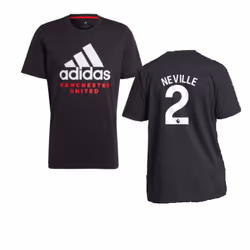 2023-2024 Man Utd DNA Graphic Tee (Black) (Neville 2) - L