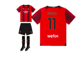 2023-2024 AC Milan Home Mini Kit (Pulisic 11) - 1-2 Years