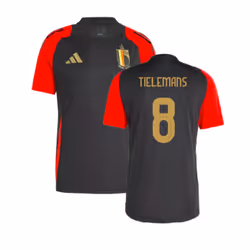 2024-2025 Belgium Training Jersey (Black) (Tielemans 8) - S