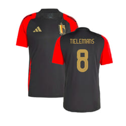 2024-2025 Belgium Training Jersey (Black) (Tielemans 8) - S