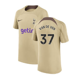 2023-2024 Tottenham Training Shirt (Gold) - Kids (Van De Ven 37) - SB