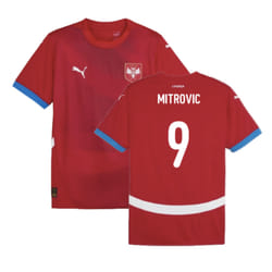 2024-2025 Serbia Home Shirt (Mitrovic 9) - L