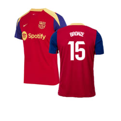 2023-2024 Barcelona Strike Training Shirt (Red) (Bronze 15) - M