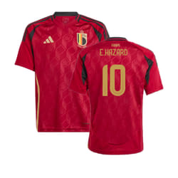 2024-2025 Belgium Home Shirt (Kids) (E.Hazard 10) - LB