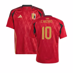 2024-2025 Belgium Home Shirt (Kids) (E.Hazard 10) - XXL