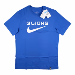 2022-2023 England Three Lions Tee (Blue) (Foden 20) - M