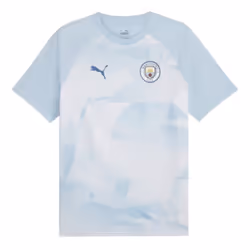 2023-2024 Man City Prematch SS Jersey (Silver Sky) (KUN AGUERO 10) - XL