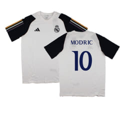 2023-2024 Real Madrid Core Tee (White) (Modric 10) - L