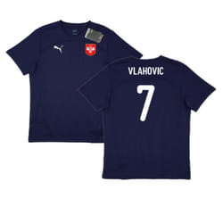 2024-2025 Serbia Training Jersey (Navy) (Vlahovic 7) - L