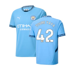 2024-2025 Man City Home Shirt (Toure Yaya 42) - XL