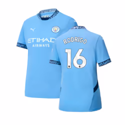 2024-2025 Man City Home Shirt (Womens) (Rodrigo 16) - XS