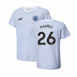 2024-2025 Man City ftblCulture Tee AOP (Light Blue) - Kids (Mahrez 26) - LB