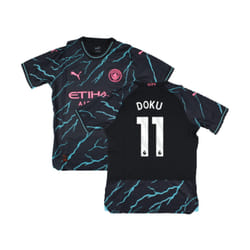 2023-2024 Man City Third Authentic Shirt (Doku 11) - XXL