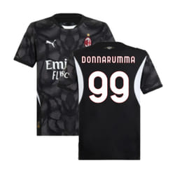2024-2025 AC Milan Home Goalkeeper Shirt (Black) (DONNARUMMA 99) - XL
