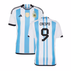 Argentina 2022 World Cup Winners Home Shirt (CRESPO 9) - XXL