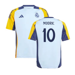 2024-2025 Real Madrid Training Shirt (Glow Blue) - Kids (Modric 10) - XXL