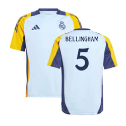 2024-2025 Real Madrid Training Shirt (Glow Blue) - Kids (Bellingham 5) - XXL