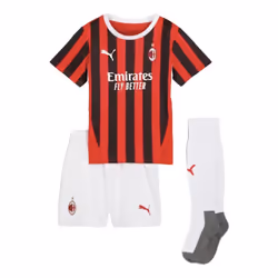 2024-2025 AC Milan Home Mini Kit (Pulisic 11) - 4-5 Years
