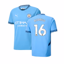 2024-2025 Man City Home Shirt (Rodrigo 16) - S