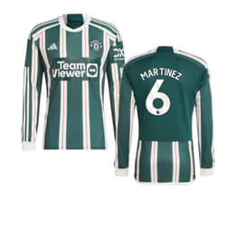 2023-2024 Man Utd Long Sleeve Away Shirt (Martinez 6) - 3XL