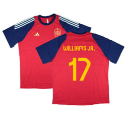 2024-2025 Spain Training Tee (Red) (Williams JR. 17) - XL