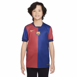 2024-2025 Barcelona Home Shirt (Sponsorless) - Kids (Lamine Yamal 19) - LB
