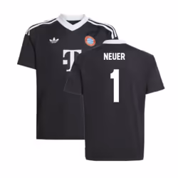 2024-2025 Bayern Munich Third Goalkeeper Shirt (Black) - Kids (Neuer 1) - SB