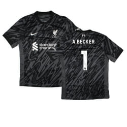 2024-2025 Liverpool Home Goalkeeper Shirt (Black) (A.Becker 1) - XXL