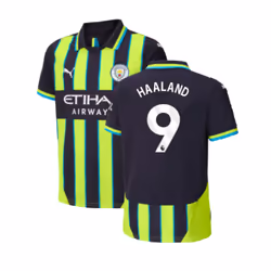 2024-2025 Man City Away Shirt (Kids) (Haaland 9) - SB