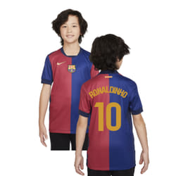 2024-2025 Barcelona Home Shirt (Sponsorless) - Kids (Ronaldinho 10) - LB