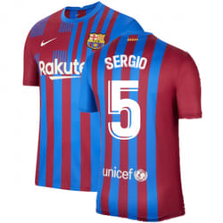2021-2022 Barcelona Home Shirt (SERGIO 5) - XL