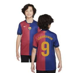 2024-2025 Barcelona Home Shirt (Sponsorless) - Kids (Lewandowski 9) - MB