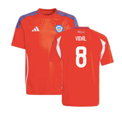 2024-2025 Chile Home Shirt (Kids) (VIDAL 8) - MB