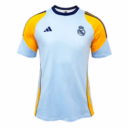 2024-2025 Real Madrid Training Tee (Glow Blue) (Mbappe 9) - L