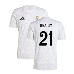 2024-2025 Real Madrid Pre-Match Shirt (White) (Brahim 21) - M