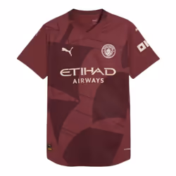 2024-2025 Man City Third Authentic Shirt (Marmoush 7) - L